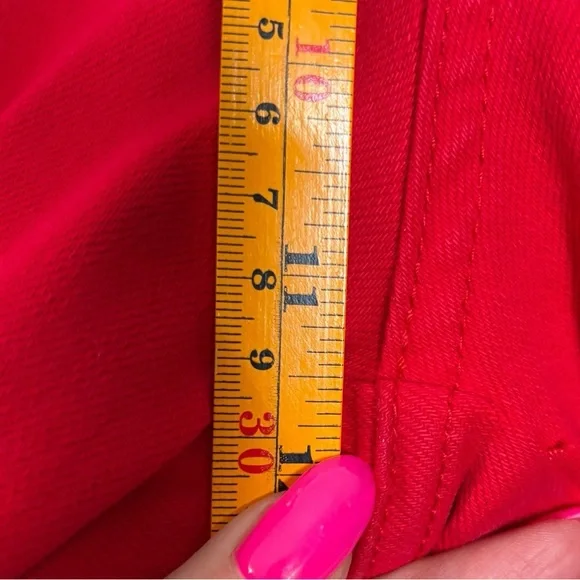 NEW Judy Blue Red Highwaisted Stretch Straight leg Jeans Size 9/29 - Picture 10 of 12